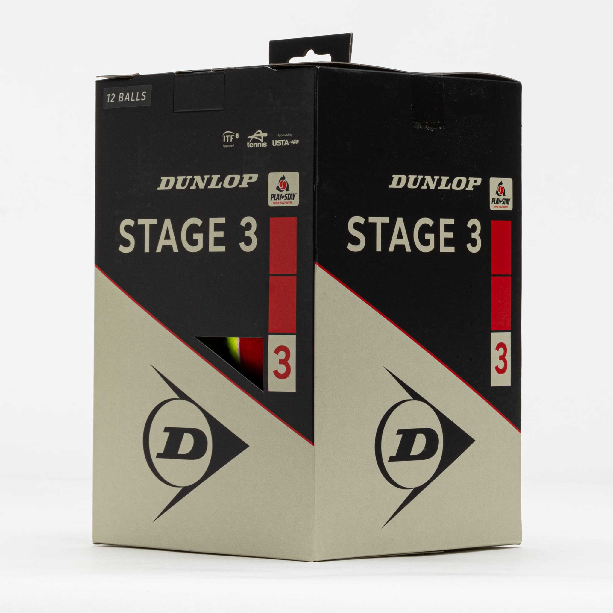Dunlop Stage 3 Red Box of 12 Tennis Balls
