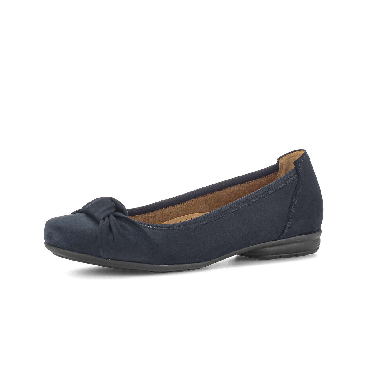 Ballerina GABOR "Sportliche Ballerina Rauleder", Damen, Gr. 42, blau, Schuhe Ballerina