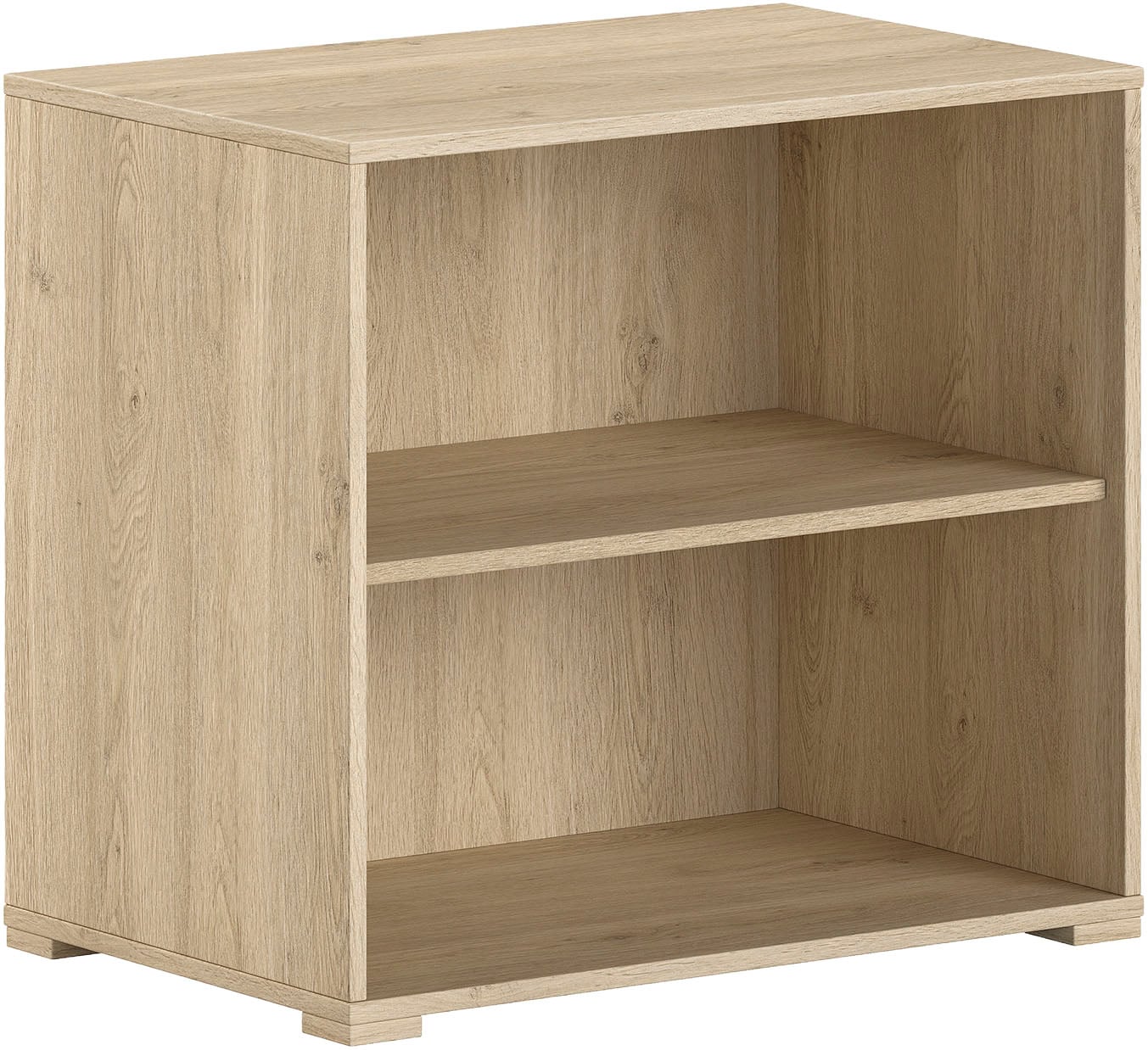 Regalelement VIPACK "SAM mit 2 geräumigen Fächern, universell einsetzbar", eiche dekor, B:67,7cm H:61,7cm T:43cm, Spanplatte, Regale, Pflegeleichte Oberfläche in Eiche oder Weiß Dekor