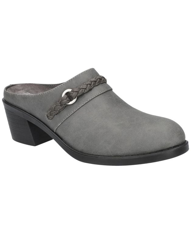 Gilly Slip-on Mules - Gray - Easy Street Heels