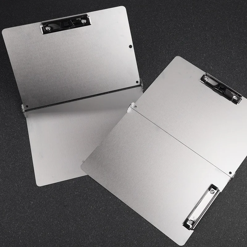 Klappbares Klemmbrett aus Edelstahl im A3-Format, Skizzenbrett-Schreibtafel-Clip für 8K-Zeichnungen, Notizen machen, langlebiges und leichtes Design Image