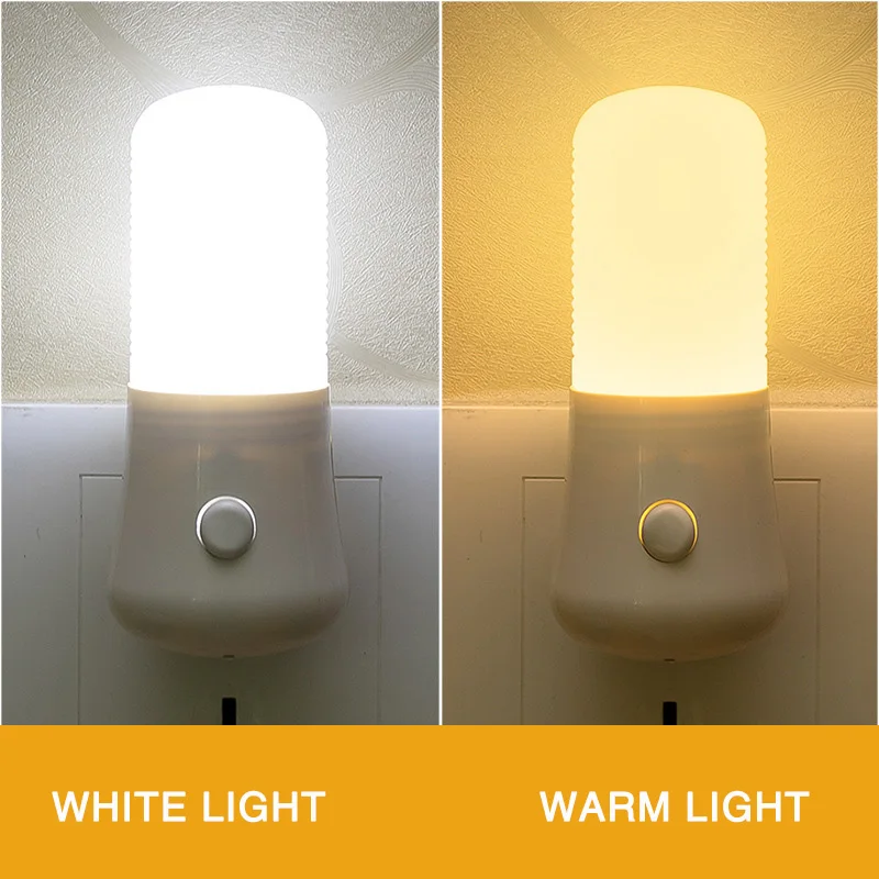 LED Nacht Lichter Baby Fütterung Nachttisch Lampe Lichter UNS Steckdose Intelligente Energiesparende Nacht Beleuchtung Für Schlafzimmer Korridor