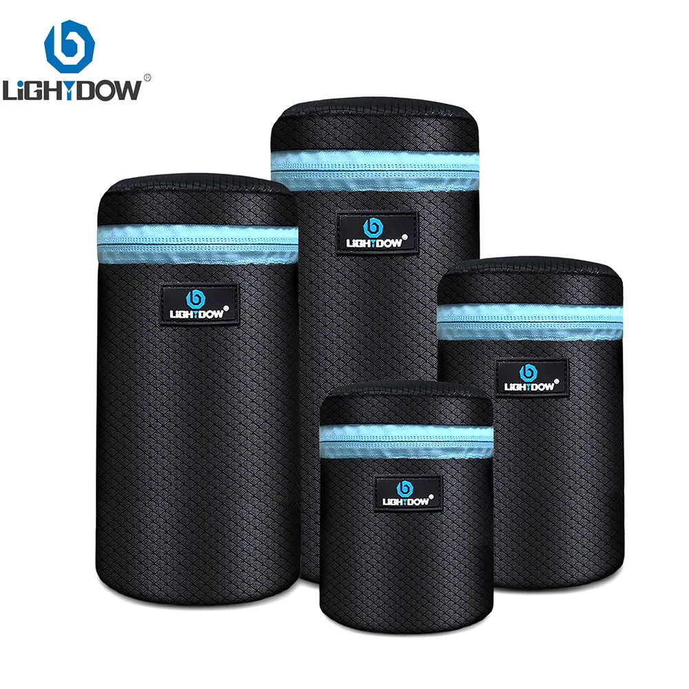 Lightdow Kameraobjektivtasche, Polyester-Tasche, tragbare Tragetasche für Canon, Nikon, Sony, Pentax, Fujifilm, DSLR-Kameraobjektive Image