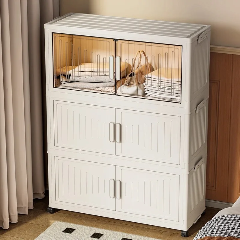 Kinder Kleiderschrank Schrank Aufbewahrungsschrank Mehrschichtiger Kunststoff faltbare Schublade Organizer Baby Kleidung Kindergarten Spielzeug Aufbewahrung Weiß
