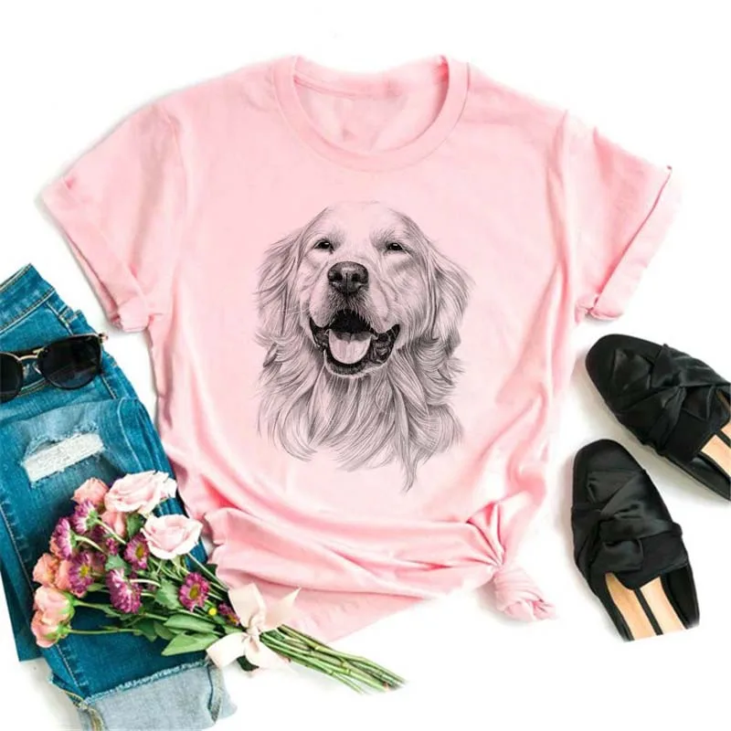 Cartoon Grafik Druck 90er Jahre Mädchen T Tier Weibliche T-shirts Shirts Neue Reizende Hundepfoten Gedruckt T Shirt Frauen Sommer tops Casual Image