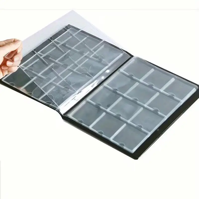 120 Große Fächer Gedenkmünzen-Sammelalbum Briefmarken-Aufbewahrungsbuch Antike Münzsammlung Sammelalbum PVC-Material Image