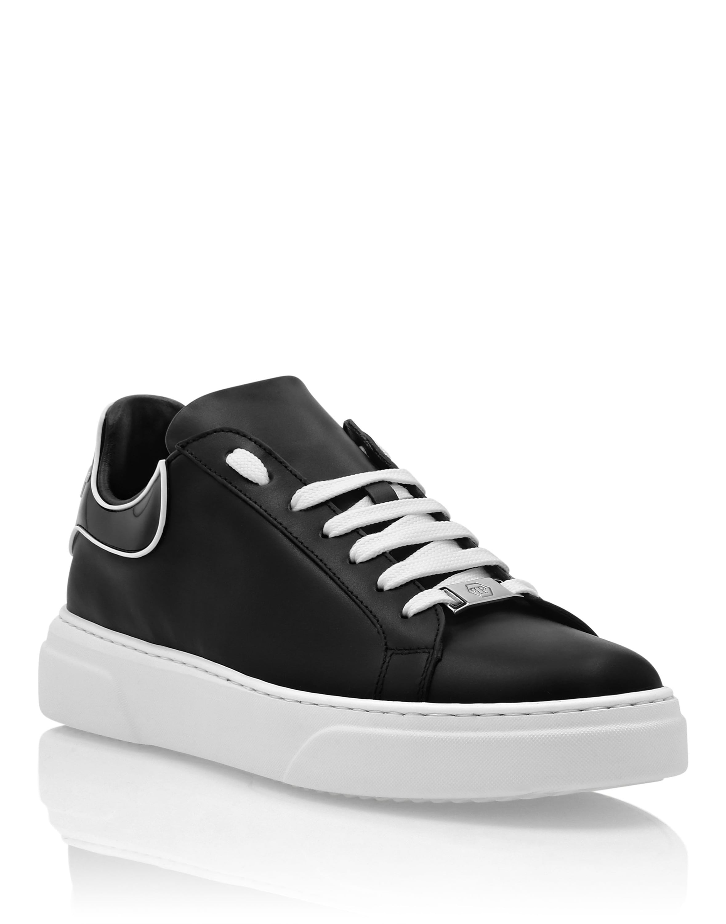 Sneaker PHILIPP PLEIN "Big Bang", Damen, Gr. 37, Normalschaft, 0201, schwarz, weiß, Schuhe Sneaker