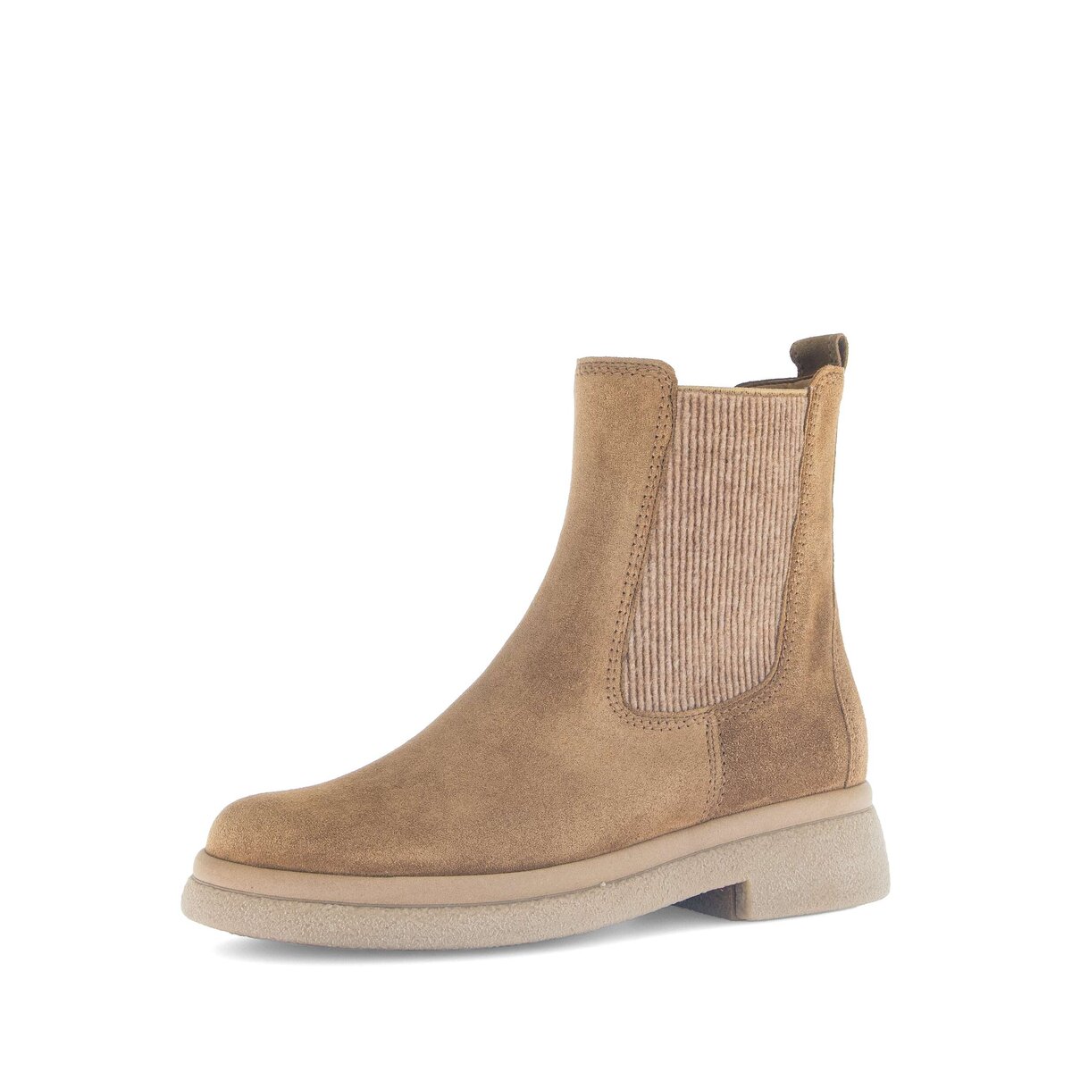 Chelseaboots GABOR "Chelsea Boot", Damen, Gr. 39, beige, Schuhe Chelseaboots