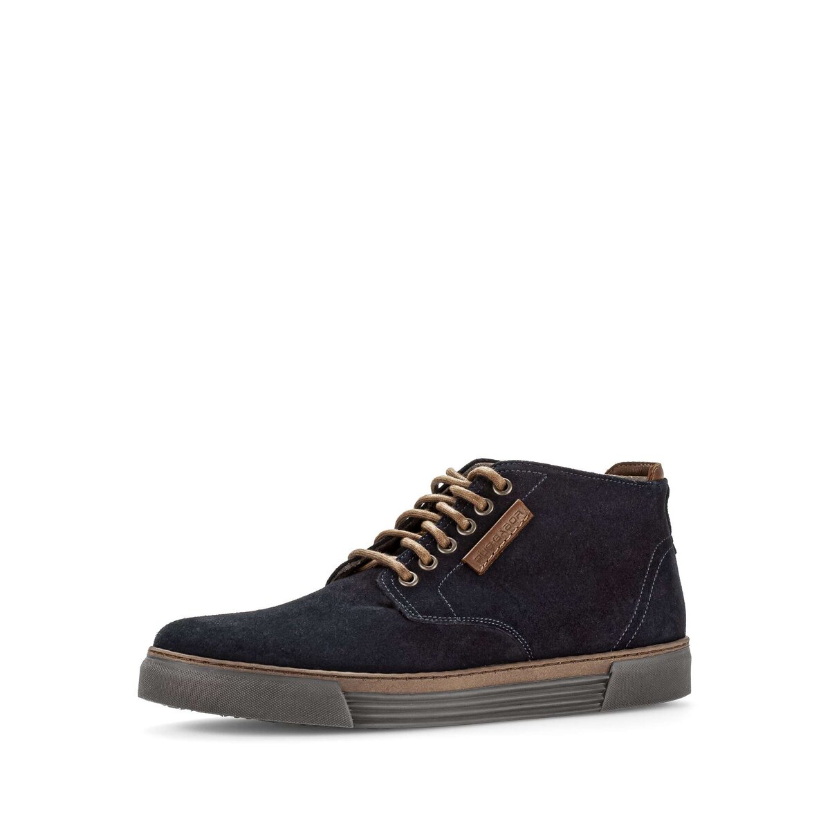 Sneaker GABOR "Gabor Sneaker high Rauleder", Herren, Gr. 42,5, blau, Schuhe Sneaker