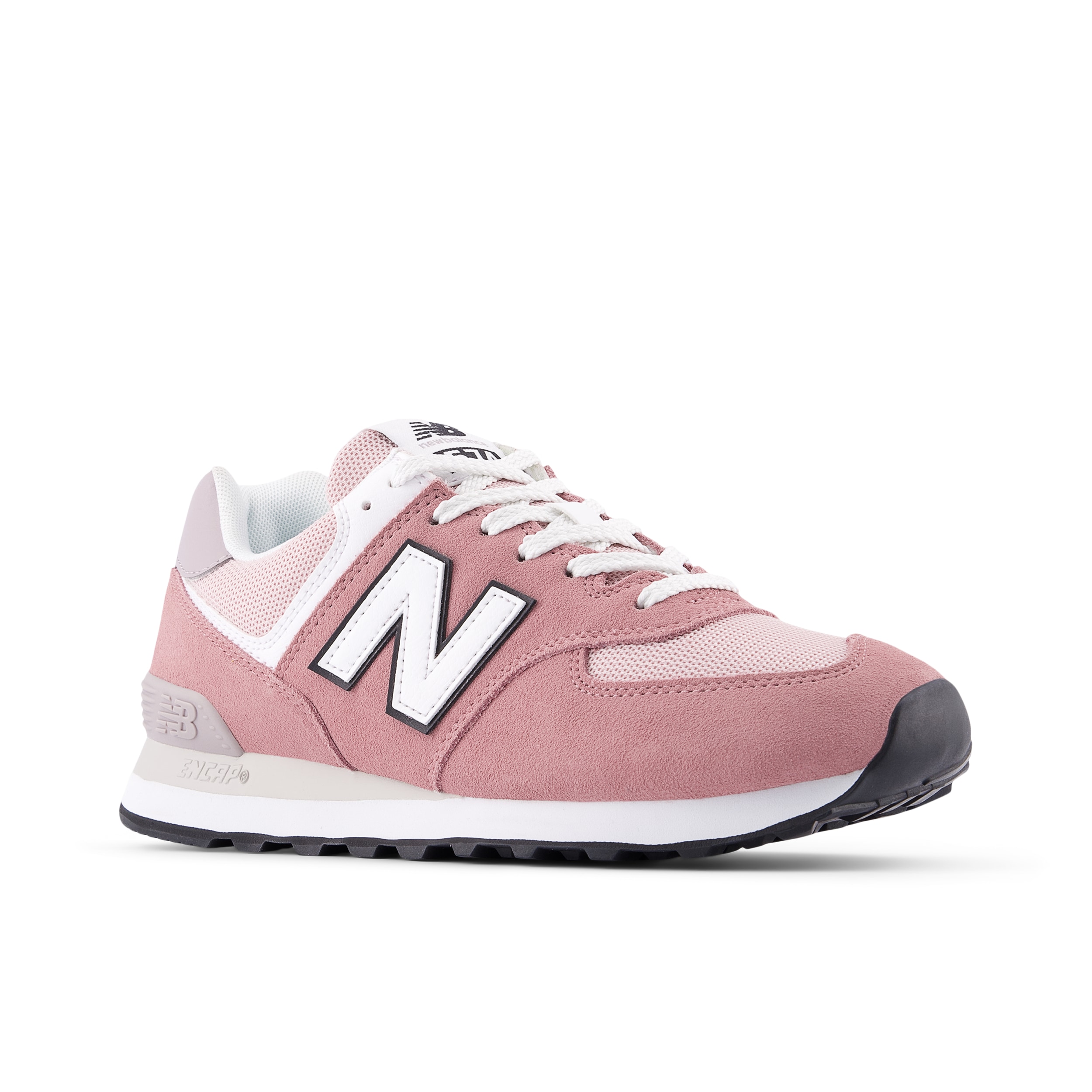 Sneaker NEW BALANCE "574", Damen, Gr. 47,5, nb 102 weiß, Leder, Synthetik, Textil, Schuhe Sneaker