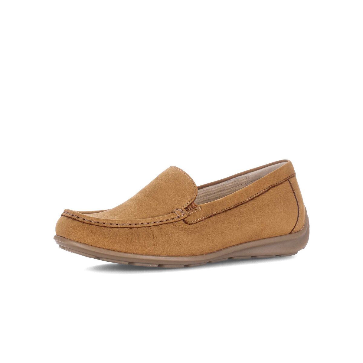 Mokassin GABOR "Mokassin Rauleder", Damen, Gr. 41, braun, Schuhe Mokassin