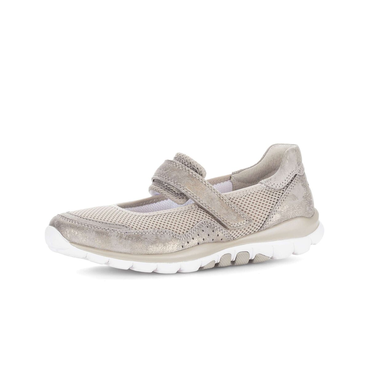 Sneaker GABOR "Sneaker low", Damen, Gr. 44, beige, Schuhe Sneaker