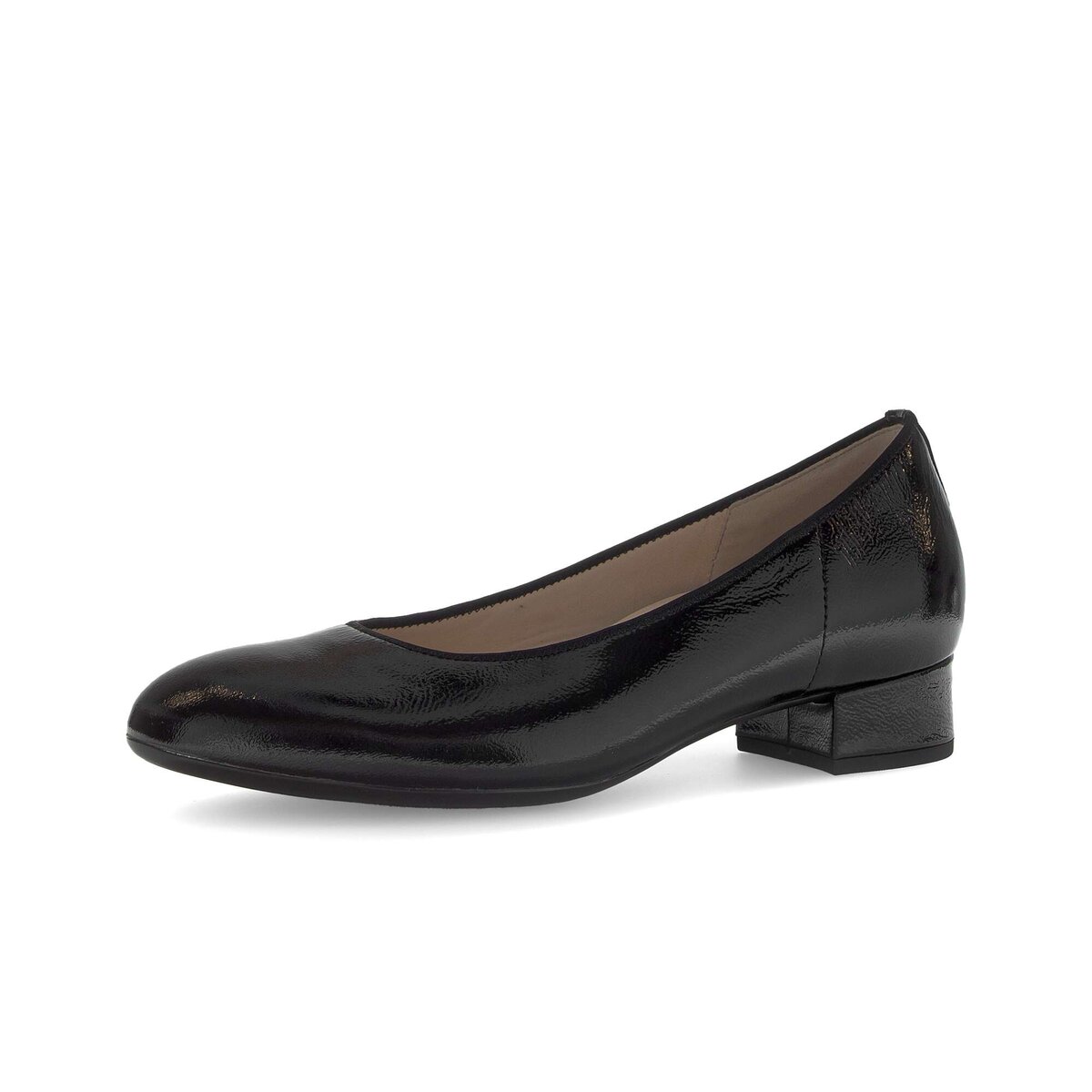 Pumps GABOR "Eleganter Pumps Lackleder", Damen, Gr. 36, schwarz, Schuhe Pumps