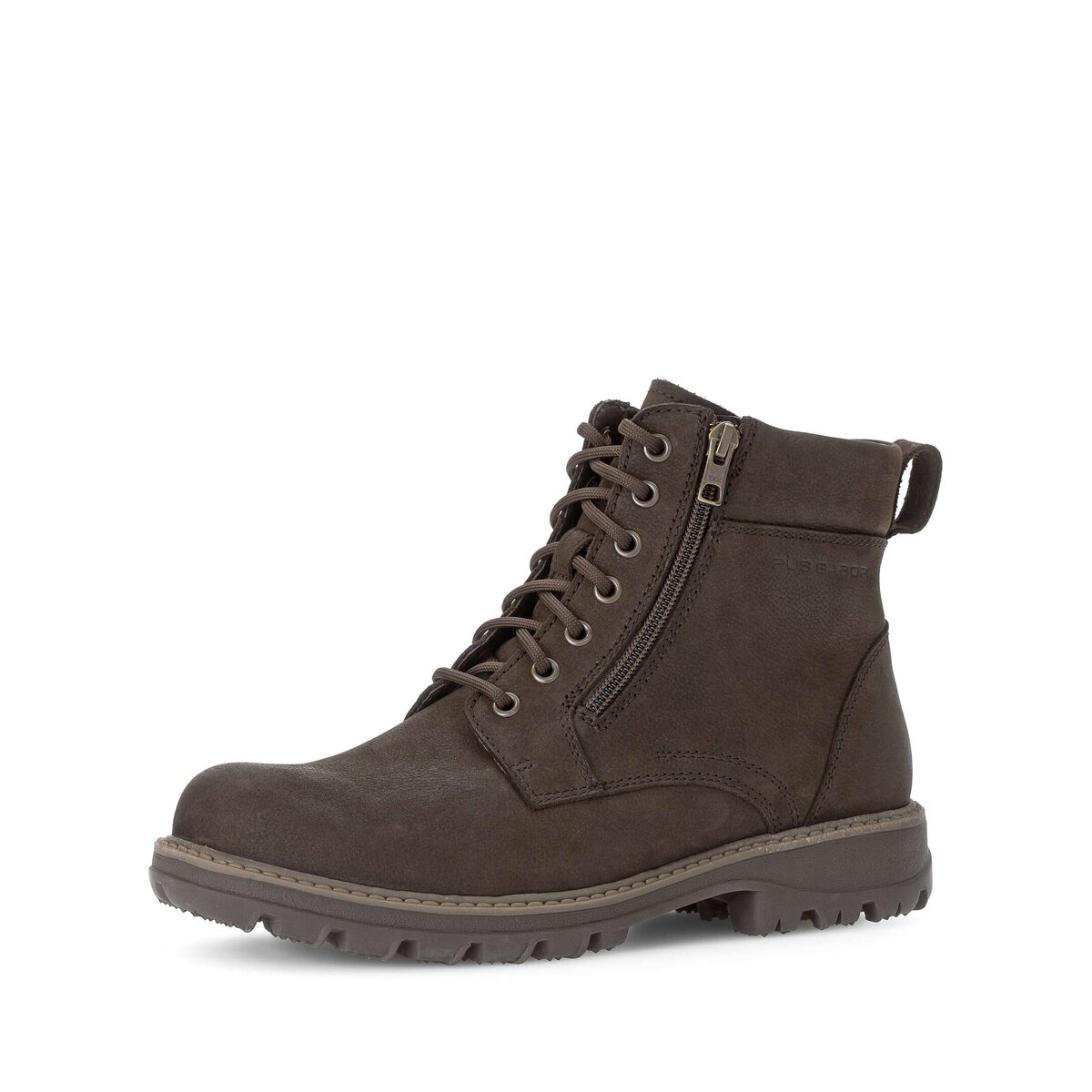 Stiefel GABOR "Gabor Boot Rauleder", Herren, Gr. 45, braun, Schuhe Stiefel