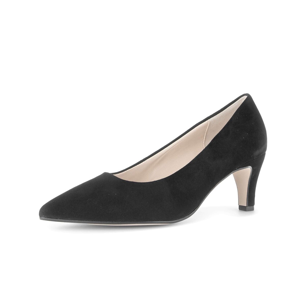 Pumps GABOR "Eleganter Pumps Rauleder", Damen, Gr. 38, schwarz, Schuhe Pumps