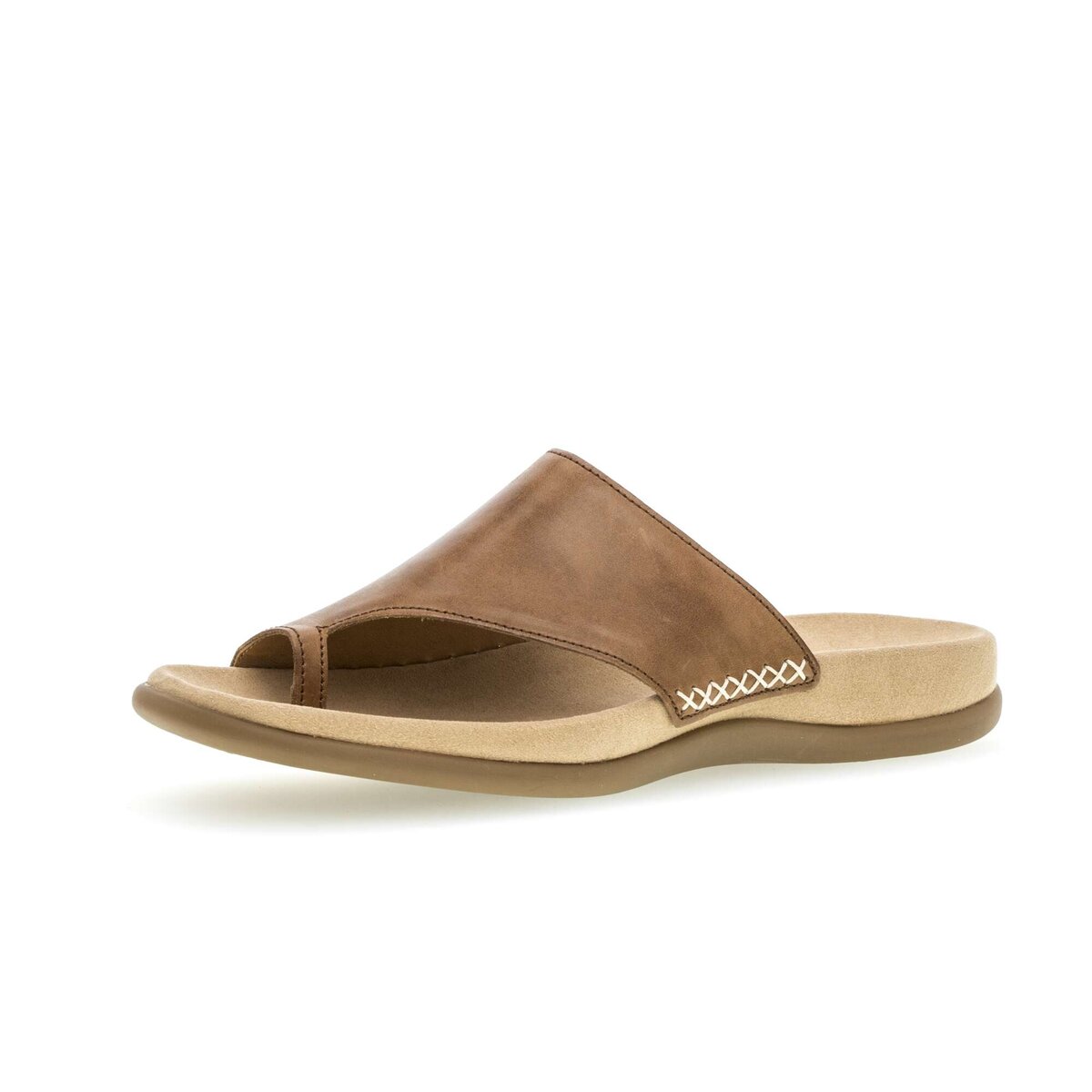 Zehentrenner GABOR "Zehentrenner", Damen, Gr. 41, braun, Schuhe Zehentrenner