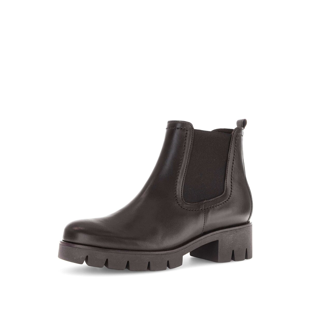 Chelseaboots GABOR "Chelsea Boot Glattleder", Damen, Gr. 42,5, braun, Schuhe Chelseaboots