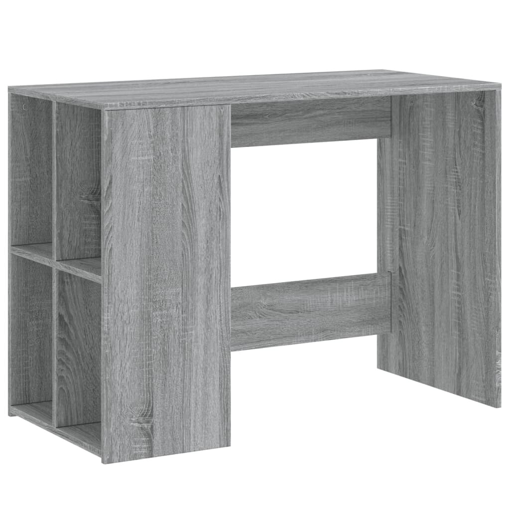 vidaXL Schreibtisch Grau Sonoma 102x50x75 cm Holzwerkstoff Image