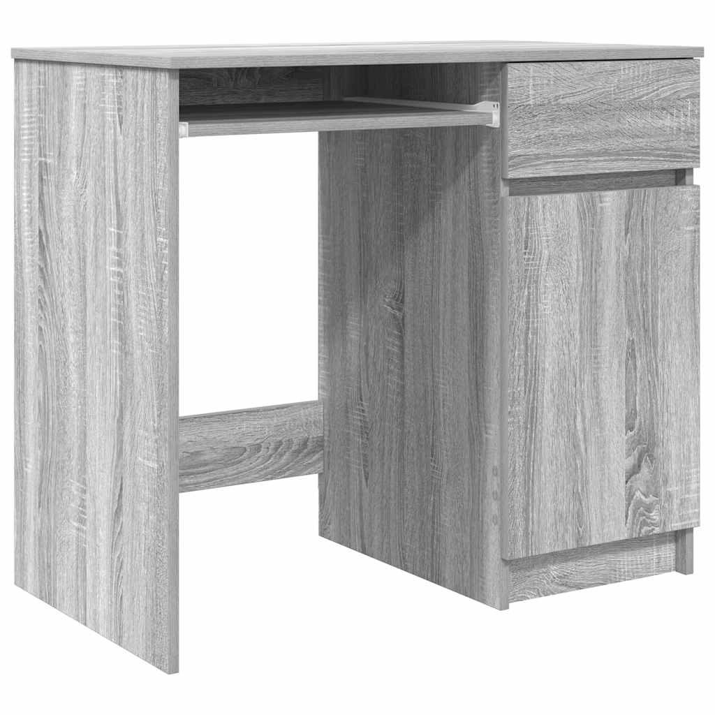 vidaXL Schreibtisch Grau Sonoma 86x49x76 cm Holzwerkstoff Image