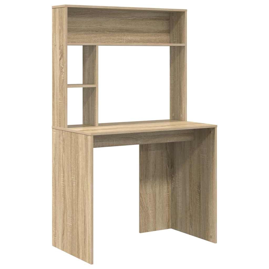 vidaXL Schreibtisch Sonoma-Eiche 91 x 50 x 149 cm Holzwerkstoff Image