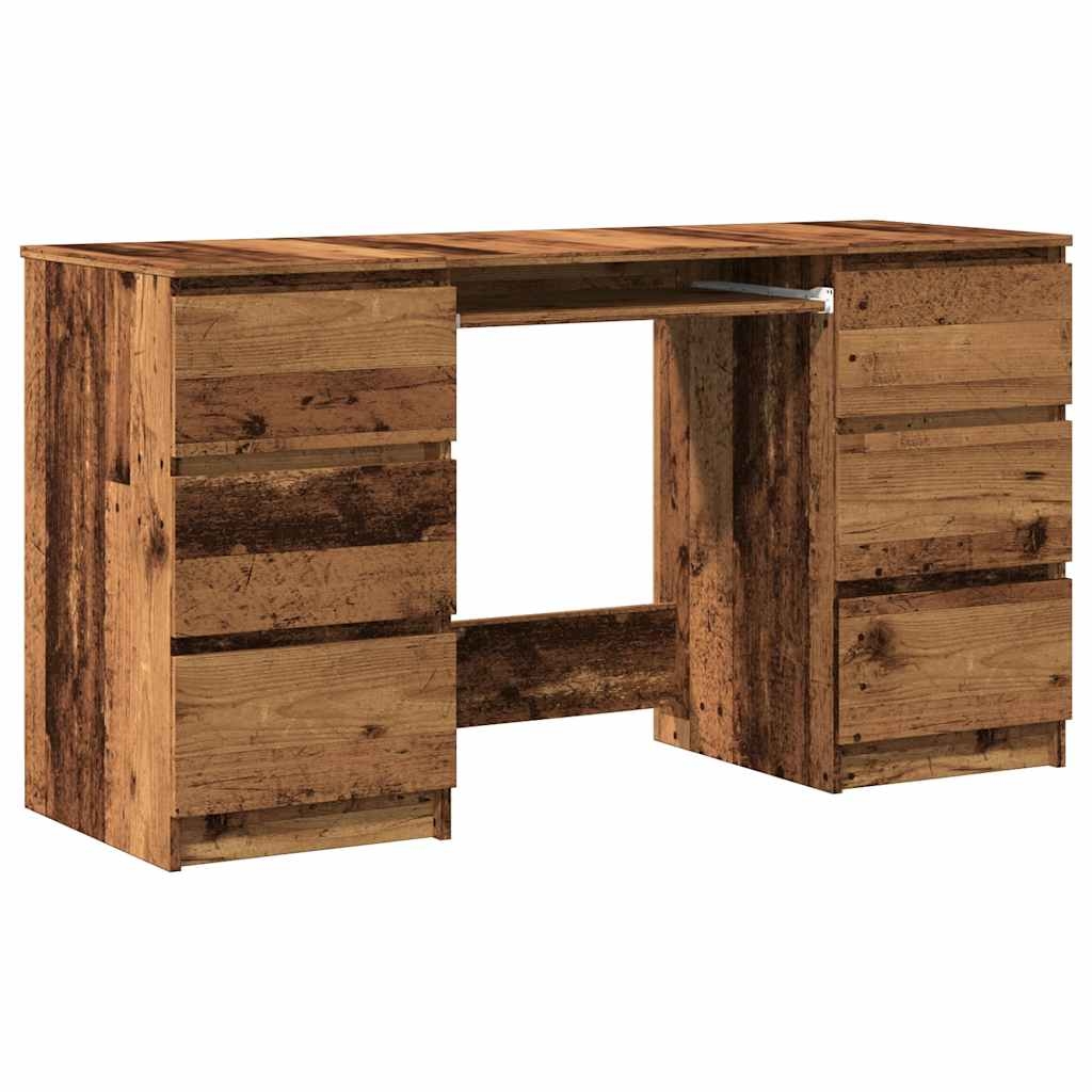 vidaXL Schreibtisch Altholz-Optik 140x50x77 cm Holzwerkstoff Image