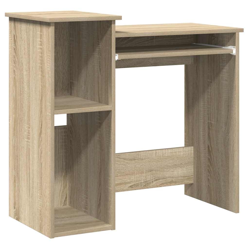 vidaXL Schreibtisch mit Regalen Sonoma-Eiche 84x40x78 cm Holzwerkstoff Image