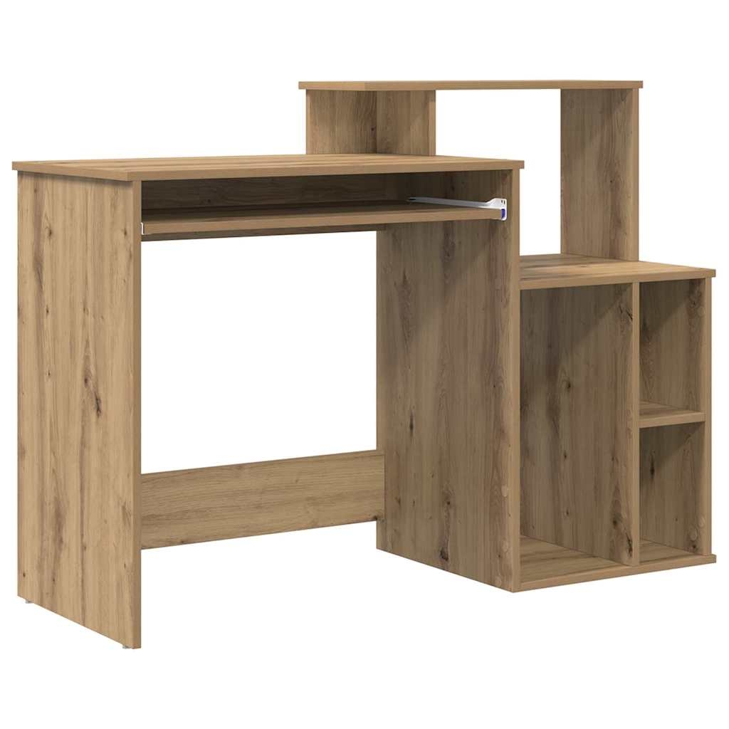vidaXL Schreibtisch Artisan-Eiche 120,5 x 44 x 88,5 cm Holzwerkstoff Image