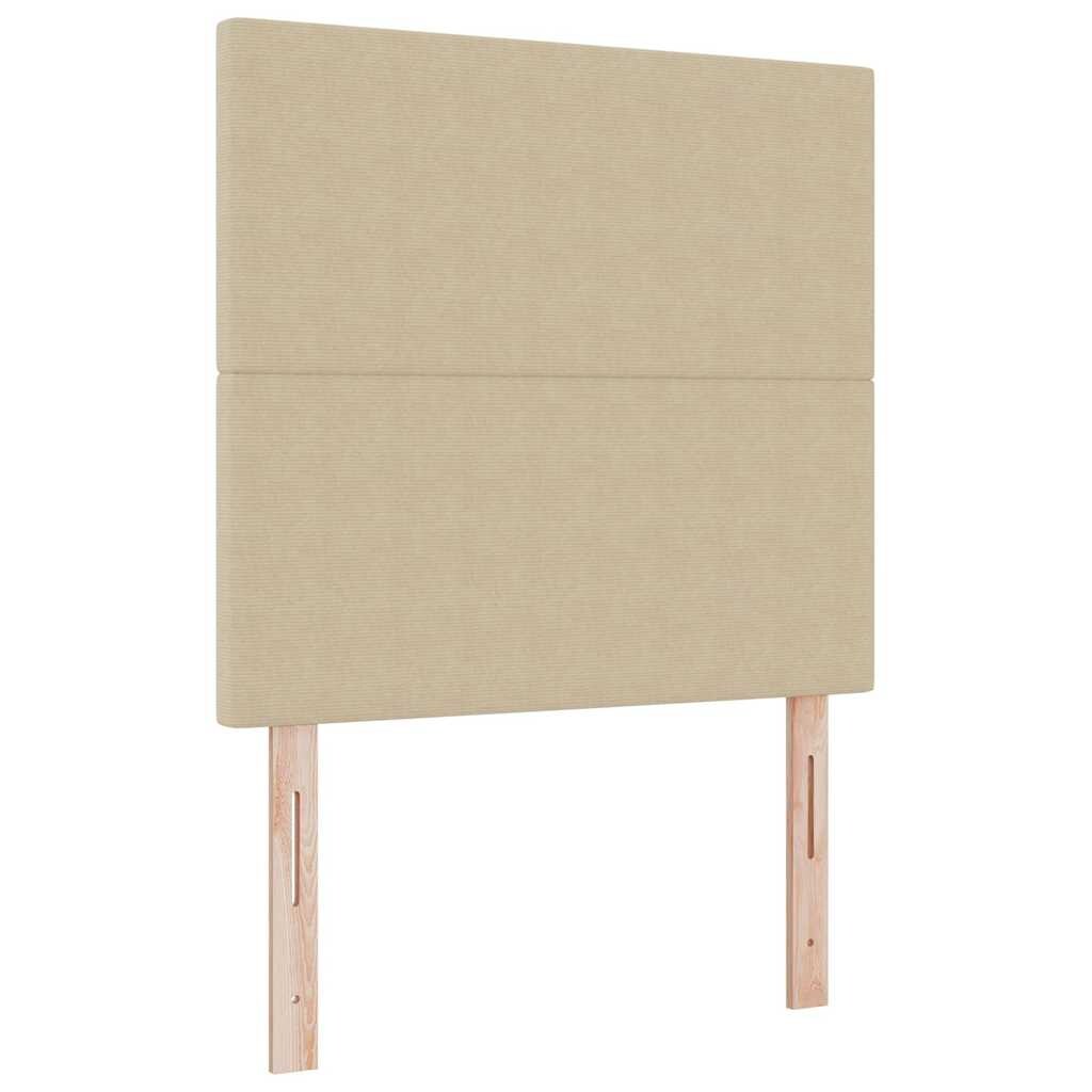 vidaXL Kopfteil mit Kopfteil Hellgrün-Grau 90 cm Rippstoff Image