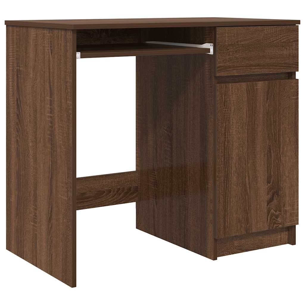 vidaXL Schreibtisch Braun Eichen-Optik 86x49x76 cm Holzwerkstoff Image