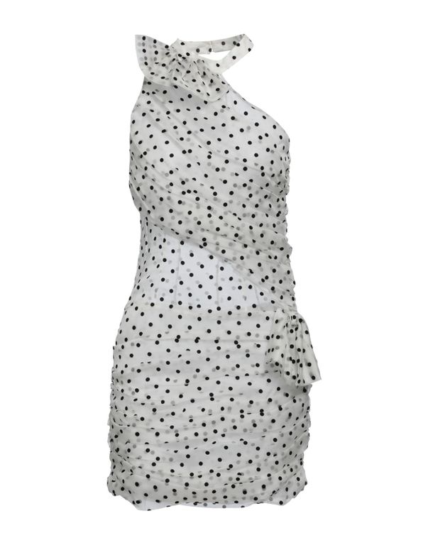 Mini Dress Silk - White - Alessandra Rich Dresses