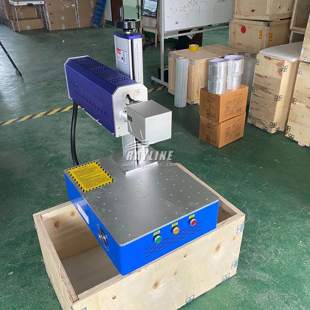 3D 200 W Faserlaserbeschriftungsmaschine 100 W mit Raycus Jpt 30 W 60 W Mopa M7 Laserbeschriftungsmaschine Pratt Factory 2.5d Deep Marking Image