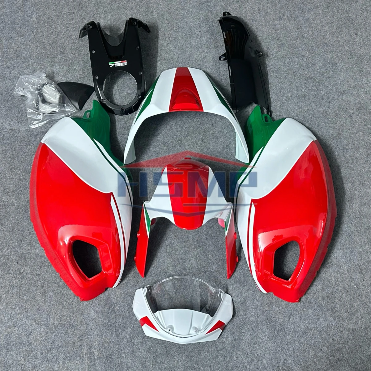 Für Ducati Monster 696 796 1100 1100S EVO 2009-2015 ABS Kunststoff Körper Farbe Kit Motorrad Shell Verkleidung zubehör Neue Image