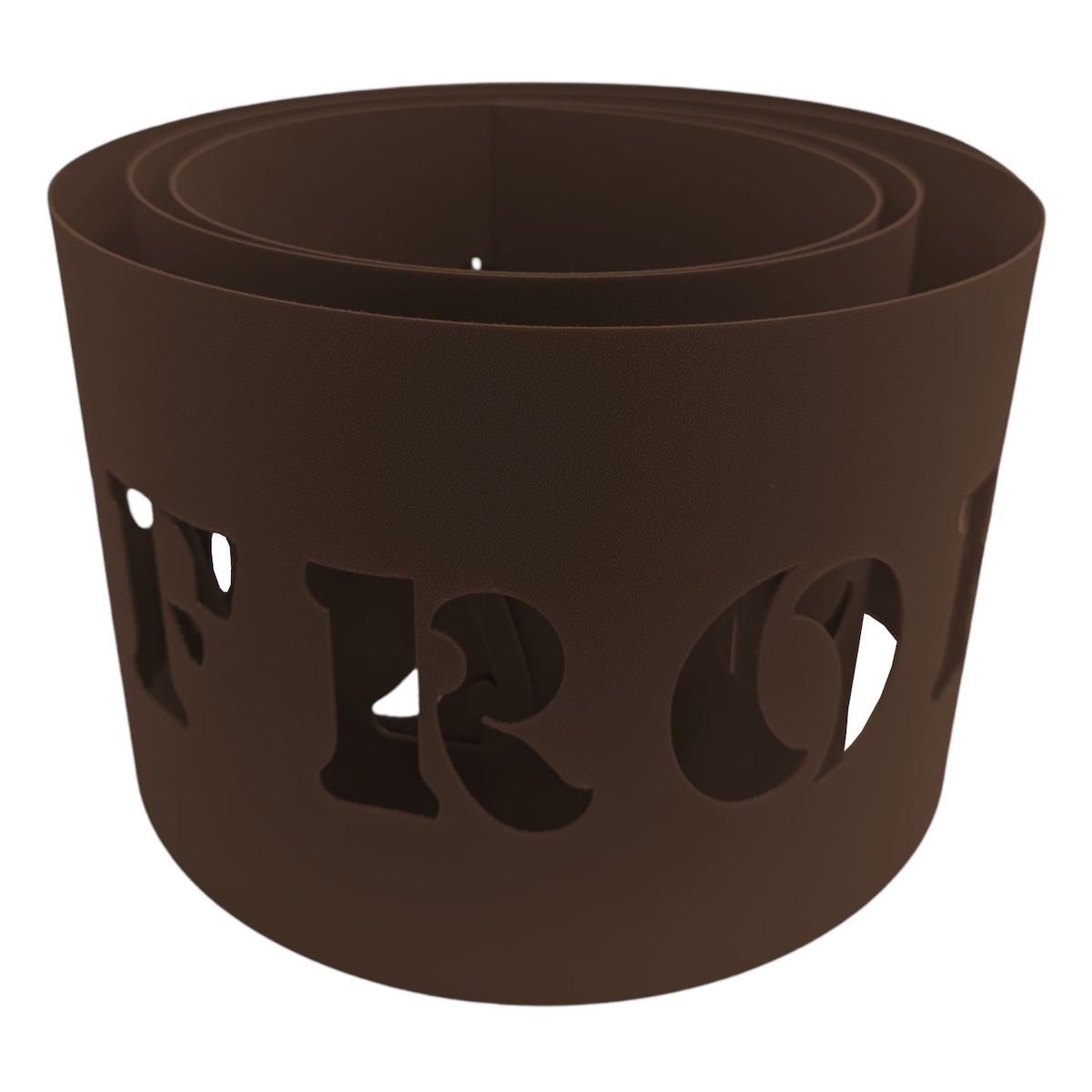 zaun|zu® Sichtschutzstreifen PREMIUM Frohe Weihnachten Braun 2,55m Image