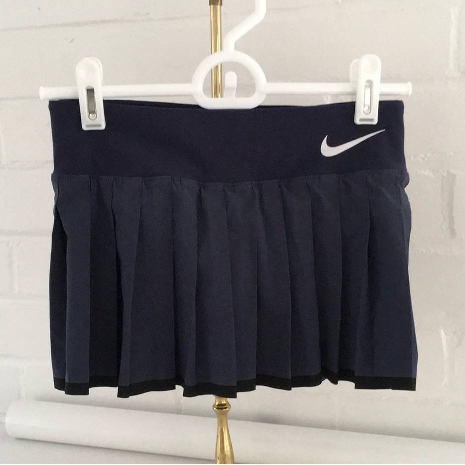 Nike Bottoms | Girls Size Xs Navy Blue Pleated Nike Tennis Skirt | Color: Blue | Size: Xsg