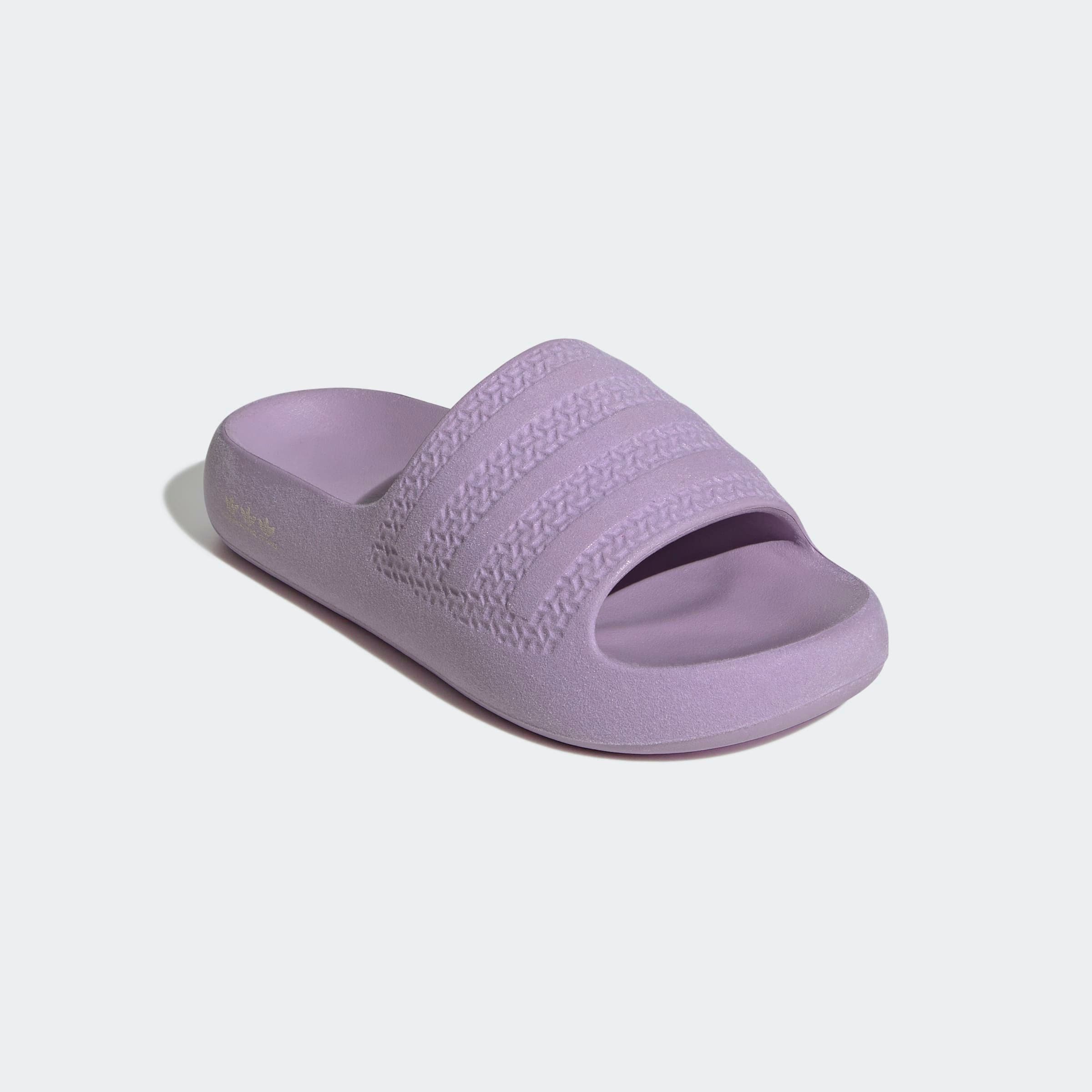 Badesandale ADIDAS ORIGINALS "ADILETTE AYOON BADESCHLAPPEN", Damen, Gr. 42, powder plum, powder plum, cream weiß, Synthetik, Schuhe, Badelatschen