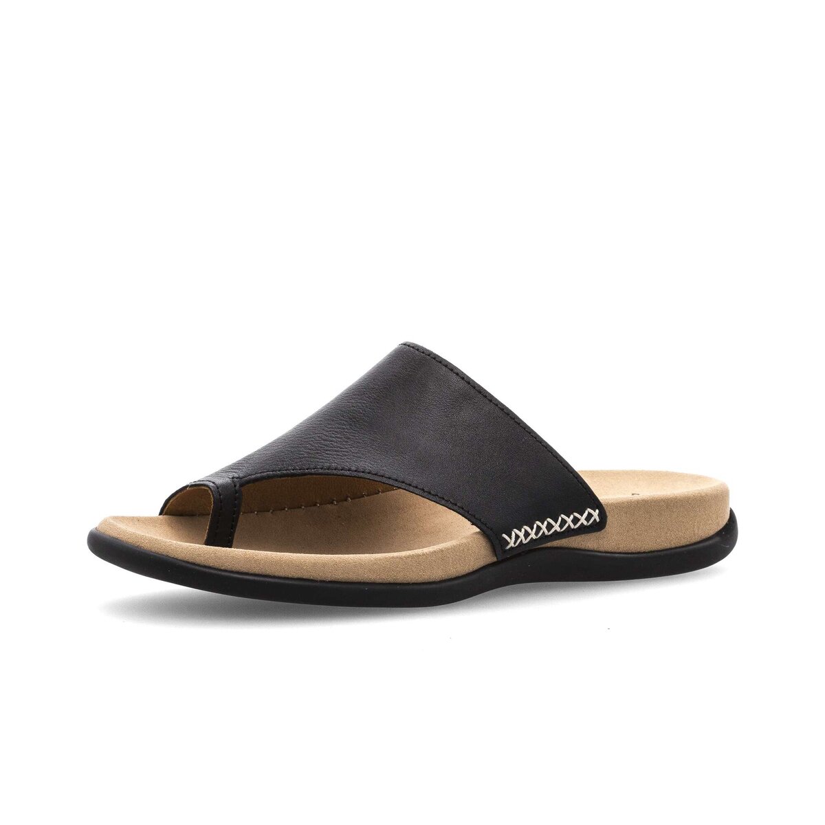 Zehentrenner GABOR "Zehentrenner", Damen, Gr. 39, schwarz, Schuhe Zehentrenner