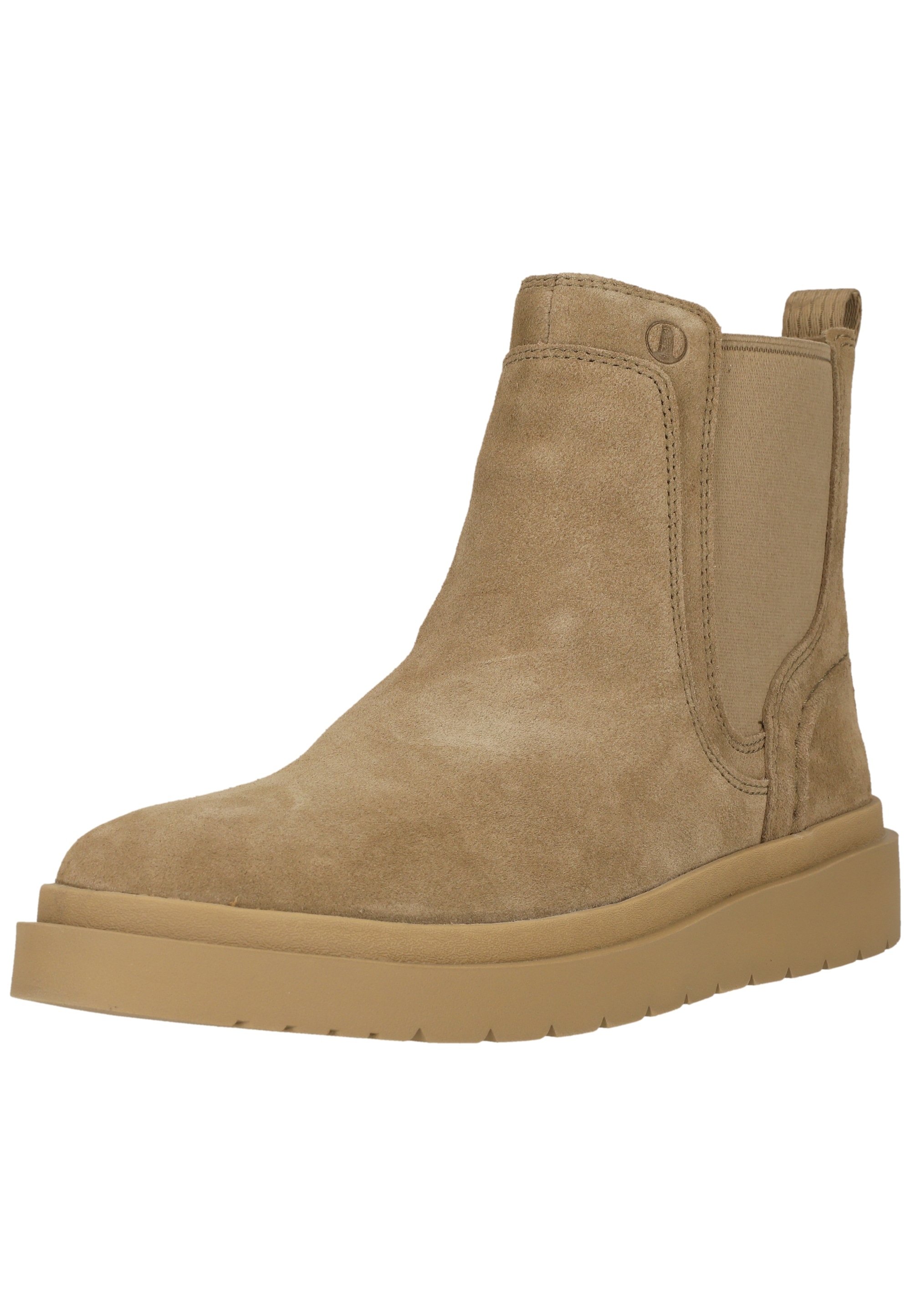 Stiefel CLARKS "Polden Easy", Damen, Gr. 42, beige, Leder, Schuhe Stiefel, mit leichter C360 EVA-Sohle