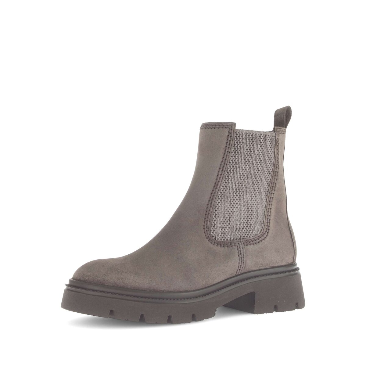 Chelseaboots GABOR "Chelsea Boot Rauleder", Damen, Gr. 40,5, braun, Schuhe Chelseaboots