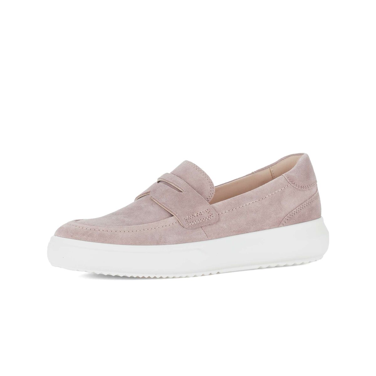 Sneaker GABOR "Sneaker low Rauleder", Damen, Gr. 42,5, rosa, Schuhe Sneaker