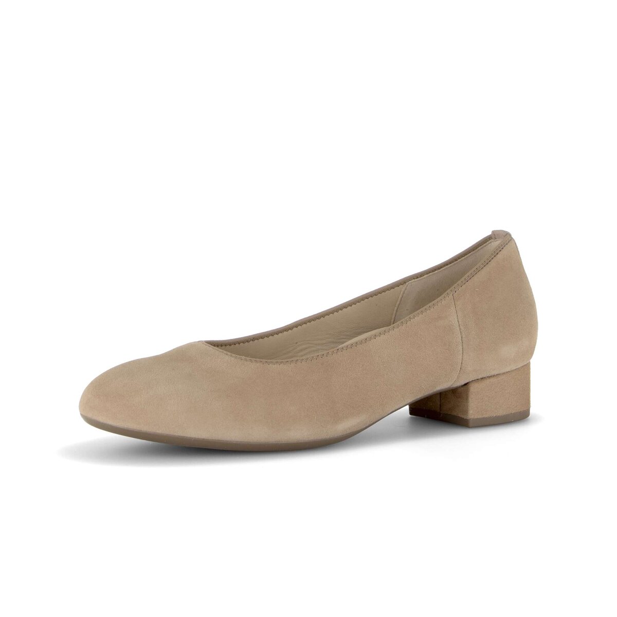 Pumps GABOR "Eleganter Pumps Rauleder", Damen, Gr. 42,5, beige, Schuhe Pumps