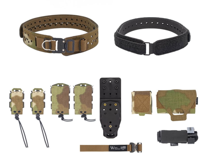 Wilder Tactical HITMAN GEAR Charlie TruForm Belt Mid Elite Kit - Women's MHP Adapter ProStyle D-Ring Nemesis Woodland XS-LG 26-40 WHMGCHEKNEM07