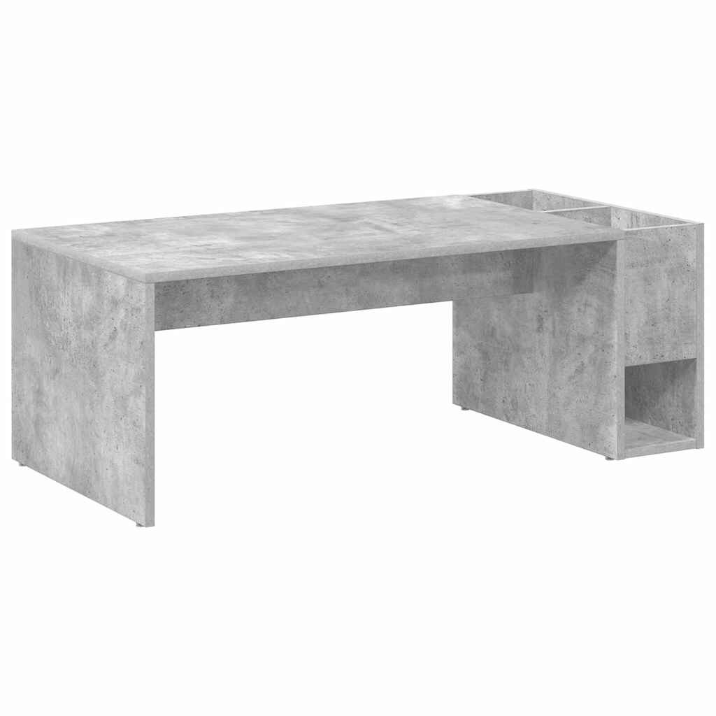 vidaXL Couchtisch Beton Grau 101,5 x 50 x 37 cm Holzwerkstoff Image