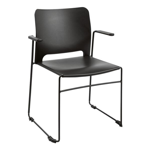 Topstar Besucherstuhl mit Armlehnen »Visit Lite« Kunststoff 4 Stück Schwarz, 45x43 cm Image