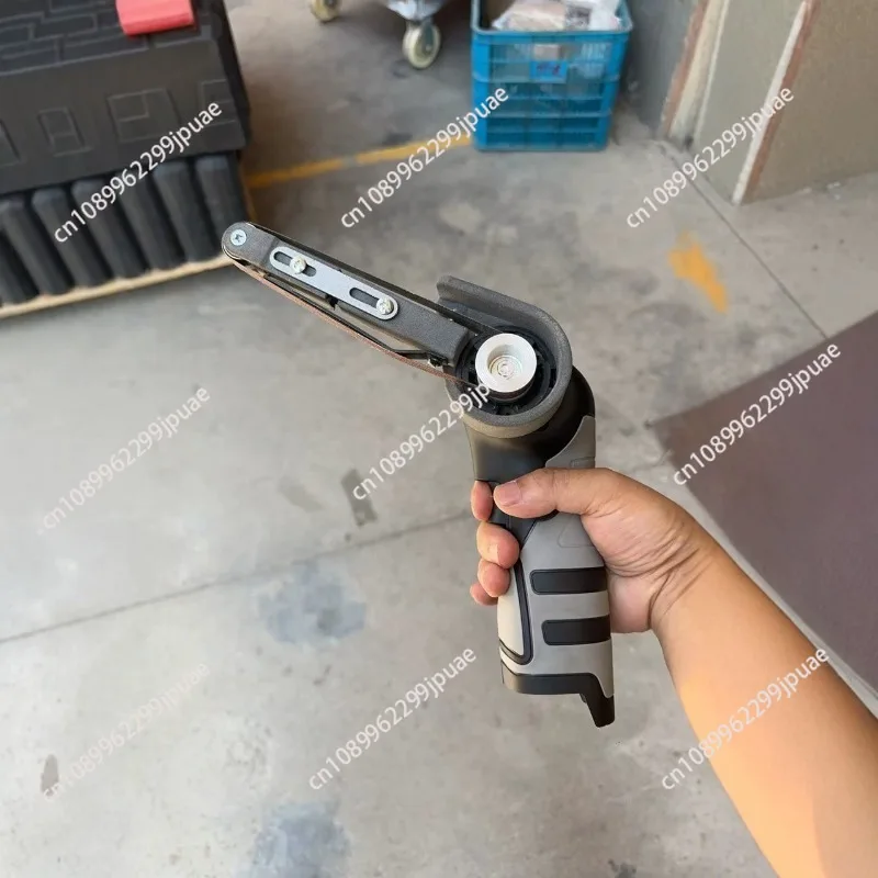 Elektrischer Mini-Schleifer, Sandmaschine, Rohrschleifer, Polierer, Bandschleifer, variable Geschwindigkeit, für Holz, Metall, Kunststoff Image