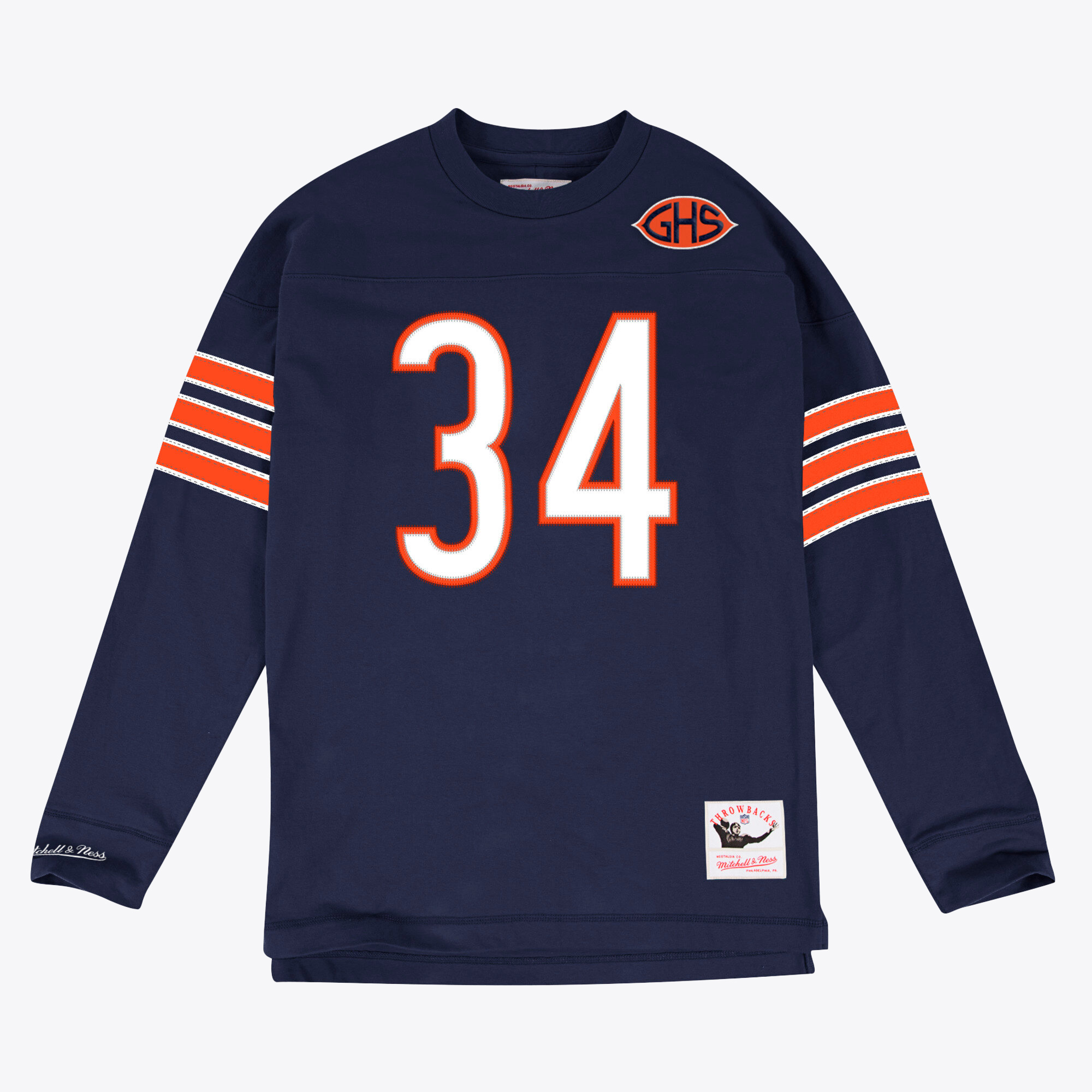 Chicago Bears Mitchell & Ness Langarm-T-Shirt mit Namen und Nummer von Walter Payton (1983) Image