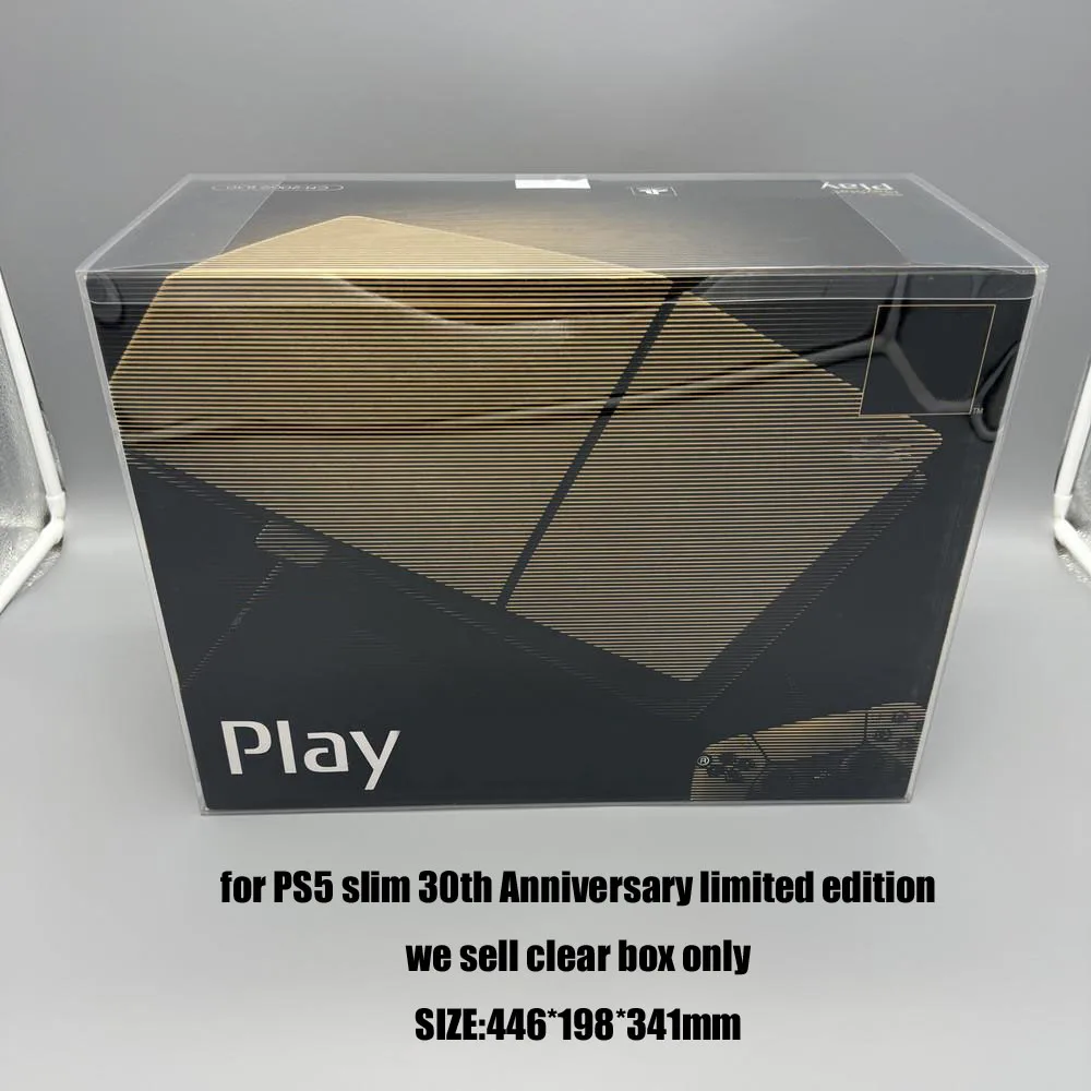 Für PS5 Slim 30 PlayStation 5 Transparent Box Protector Sammeln Boxen PET Lagerung Spiel Shell Klar Display Fall Image