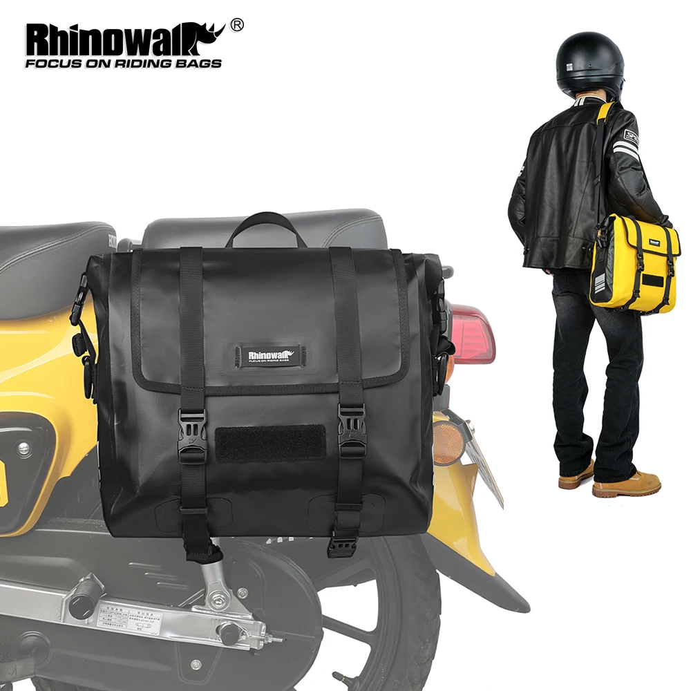 Rhinowalk Borsa laterale per moto 15L Borse da sella per moto impermeabili a sgancio rapido Borsa a tracolla Accessori per pacchetto di stoccaggio motore
