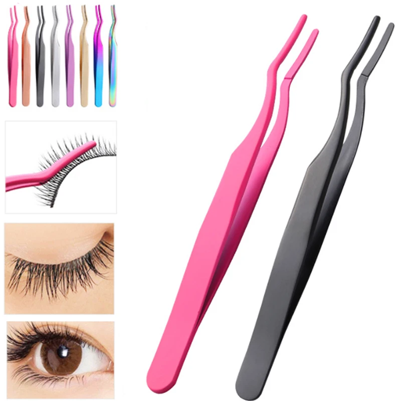 Wimpern Pinzette Wimpern Applikator Verlängerung Liefert Make-Up Werkzeuge Edelstahl Augenbraue Wimpern Verlängerung Pinzette Wimpern Pinzette Image