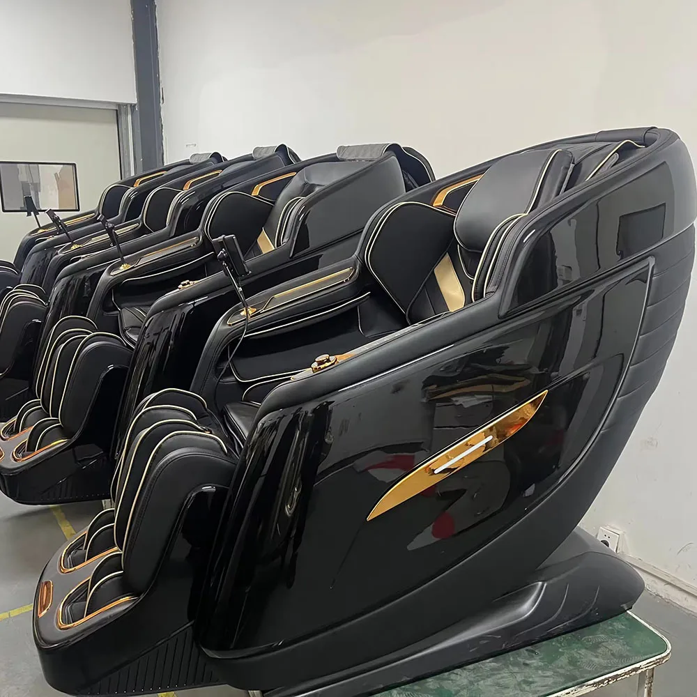 Massagesessel 5D Ganzkörper Zero Gravity 4D Fußmassage Elektrischer Massagesessel mit Akupressur und Kneten