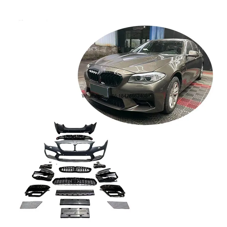 Beste Qualität 5er F10 Upgrade auf G30 M5 Bodykit für 2021 Frontstoßstange Heckstoßstange Frontgrill Karosserieteile Image